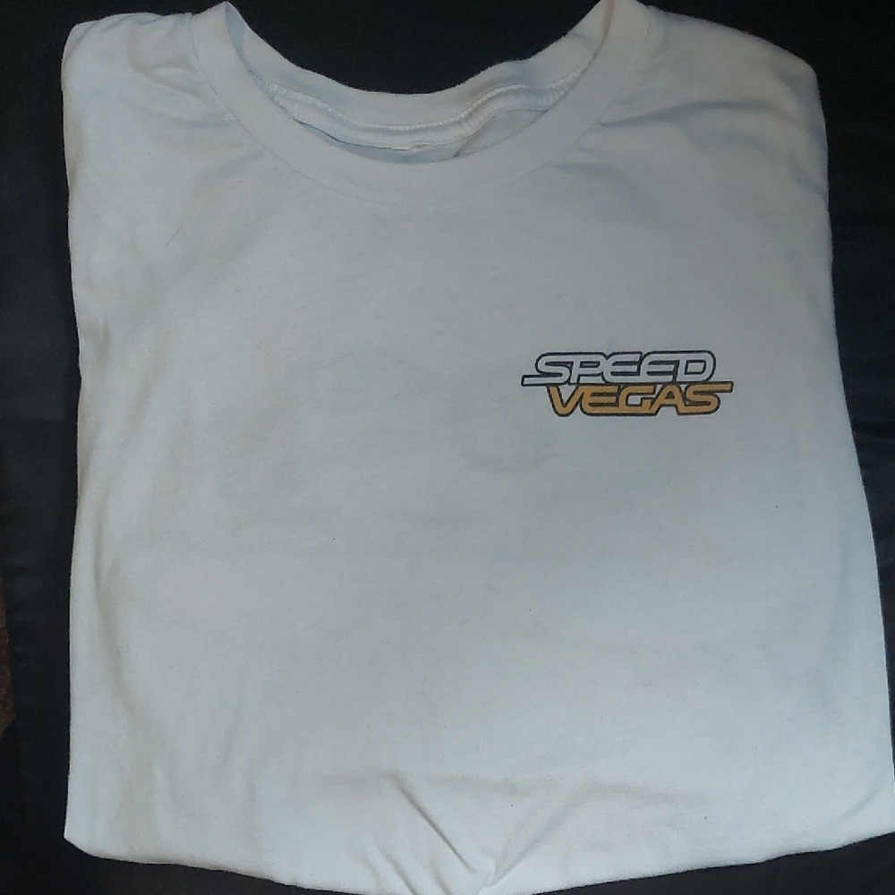 Speed Vegas Vintage Shirt White Racing Track Baja Monster Truck Unisex